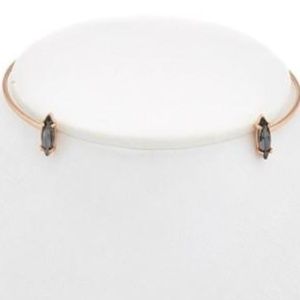 Rebecca Minkoff Rose Gold Crystal Vette Choker